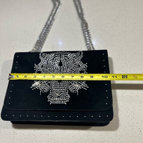 PRIMARK TIGER BACK RHINESTONES STUDS SHOULDER BAG BNWOT - Picture 5 of 11